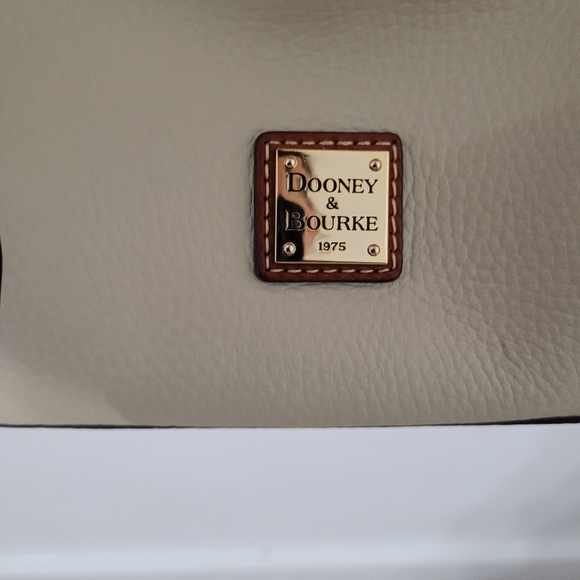 Dooney & Bourke Pebble Grain  Drawstring Shoulder Bag - Bone - Picture 13 of 13